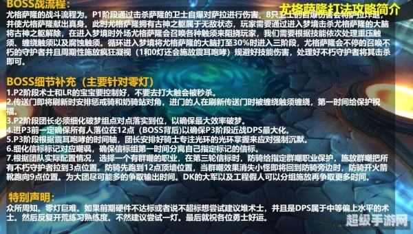 尤格萨隆攻略